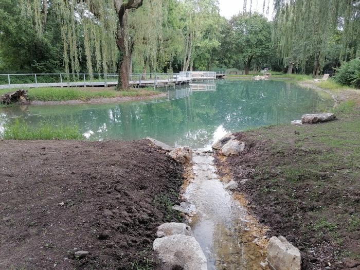 Foto: Tiefbauamt Neckarsulm Ententeich Ablauf