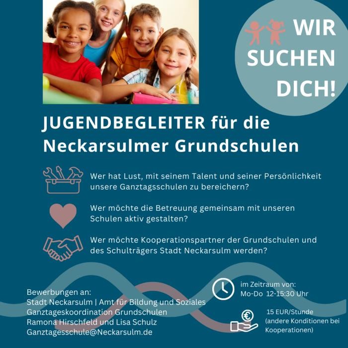 Jugendbegleiter/innen gesucht