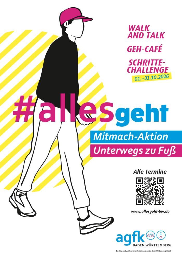 Schritte-Challenge Mann läuft