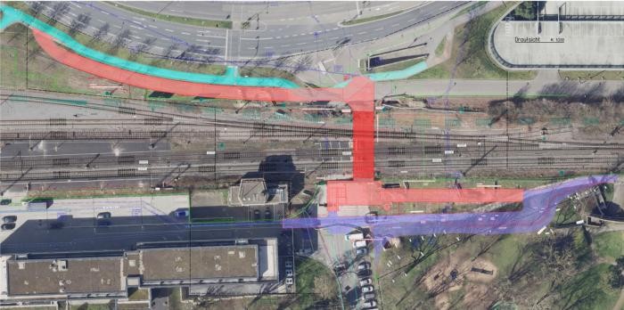 Plan TBA: BÜ Übersichtsplan Endzustand