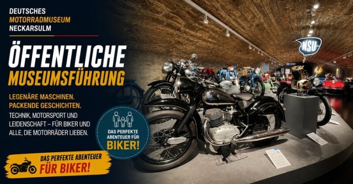 Führung im Deutschen Motorradmuseum Neckarsulm Führung im Deutschen Motorradmuseum Neckarsulm