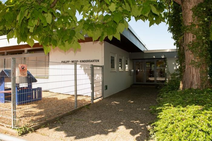 Eingangsbereich der Kindertagesstätte Philipp-Wesp