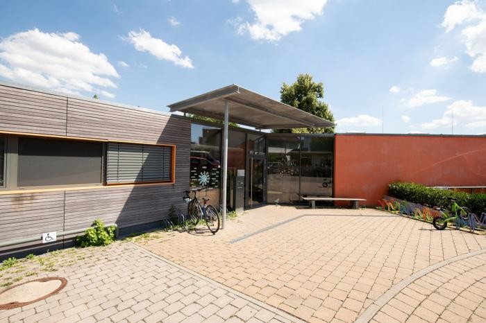Eingangsbereich der Kindertagesstätte Lessingstraße