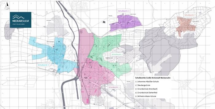 Schulbezirkeplan Neckarsulm