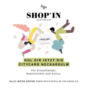 Werbegrafik der Citycard mit Lotte und Ali