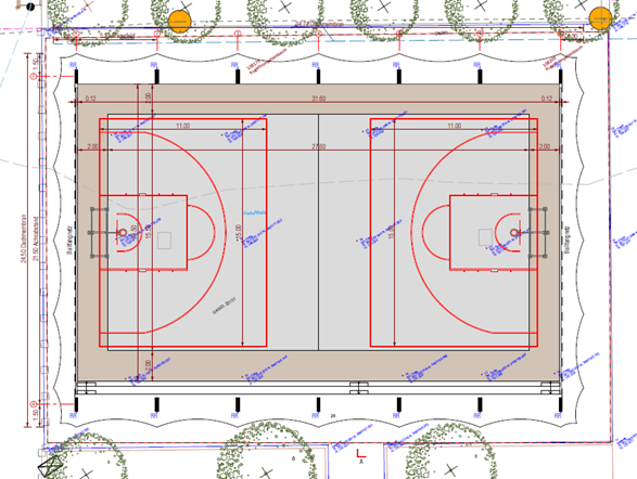Lageplan Freilufthalle